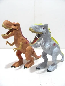 Dragon-i Toys Roaring T-Rex Dinosaurs Light-up Eyes Lot of 2 - Picture 1 of 18