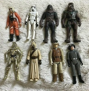 Star Wars Vintage Action Figure Lot of 8 figures (70's and 80's era) - Picture 1 of 9