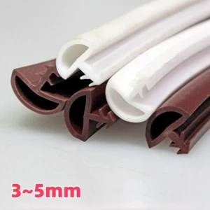 Wooden Door Seals Sealing Strips Rubber Frame Protect Gasket Draught Excluder - Picture 1 of 7