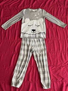 Cat & Jack Girl Polar Bear Pijama Set Size S (6/6X) - Picture 1 of 5