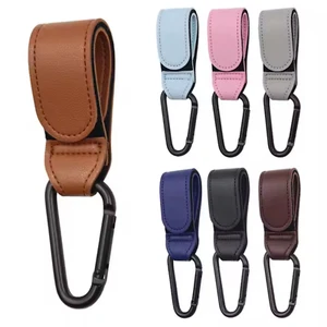 1/2X Clips de cuero para cochecito Ganchos para bolsas Clips para silla de paseo de bebé Ganchos para cochecito - Imagen 1 de 21
