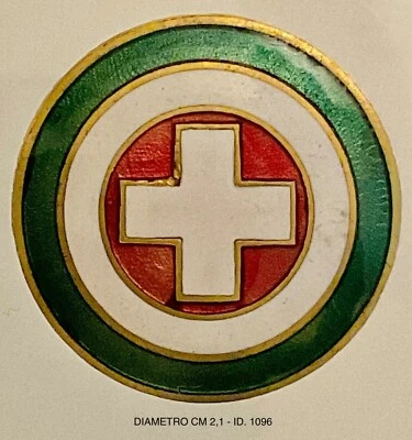 CROCE ROSSA ITALIANA DISTINTIVO DI PROPAGANDA 1a GUERRA MONDIALE 1915.1918 - Immagine 1 di 4