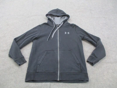 Chaqueta Under Armour Para Hombre Mediana Negra Cremallera Completa Entrenamiento Gimnasio Coldgear Adulto Foto 1 de 4