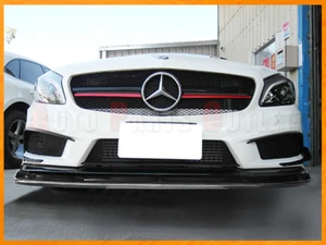 RZ Style Carbon Fiber Front Bumper Lip For 13-15 M-Benz W176 A250 A45 AMG Only - Imagen 1 de 3