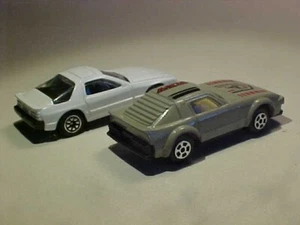 LOT 2: 3" Mazda RX-7 & Mazda Savanna Welly/High Speed Diecast Mint Loose - Picture 1 of 7