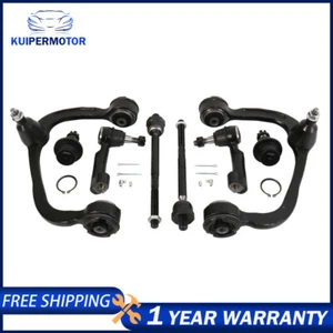 Brazos de control delanteros 8 piezas buje y rótulas varilla de amarre aptos para Ford F-150 2009-2014 4x4 - Imagen 1 de 11