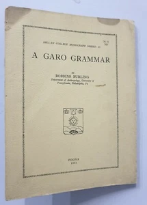 Burling, Robbins: A Garo Grammar. 1961. Poona. 95p - Imagen 1 de 8