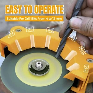 Drill Bit Sharpener For All Bits For Angle Grinder Attachment Drill Sharpener - Picture 1 of 14