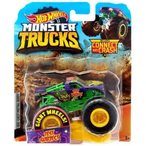 Hot Wheels Monster Truck SOGGETTO DI PROVA Veicolo Connect & Crash Car RUOTE GIGANTI! - Foto 1 di 7