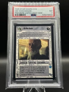 1995 Star Wars CCG Obi-Wan Kenobi Premiere Limited Edition Light Side PSA 7 - Picture 1 of 2