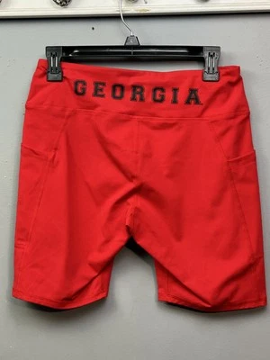 Georgia Bulldogs Pocket Biker Shorts Womens Large NCAA College Football Zoozatz - Image 1 of 4