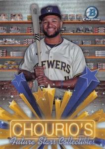 Jackson Chourio Milwaukee Brewers 2025 Bowman Chrome Hobby Stars #HS-3 - Foto 1 di 2