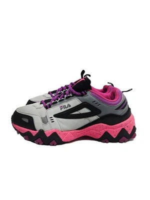 Fila Oakmont Grado Escuela Baja Zapatilla Gris Rosa Niños Zapatos Talla 6.5 Foto 1 de 4