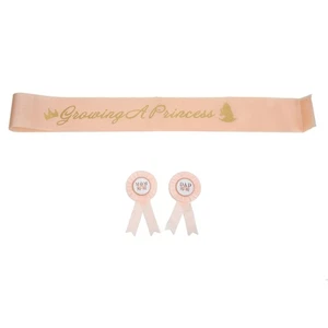 Juego de tocados florales corona eterna insignia correa ducha tiara baby shower - Imagen 1 de 12