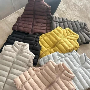 Down Vest Women's New Loose 90% White Duck Down Vest Jacket Gilet Waistcoats - Picture 1 of 23