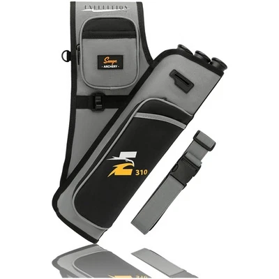 Lightweight Charcoal Grey Archery Quiver - Perfect for Compound & Recurve Bows - Image 1 of 4