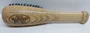 Bate de béisbol vintage Avon Slugger cepillo para el pelo 7" bronceado negro cerdas de nailon retro - Imagen 1 de 5