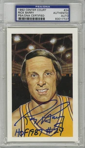 Rick Barry SIGNED LE Center Court Card Golden State Warriors PSA/DNA AUTOGRAPHED - Picture 1 of 1