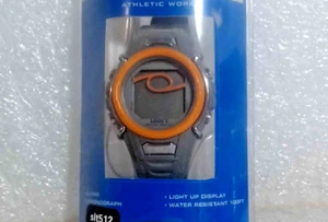 Athletic works watch Vintage 100 feet water resistant alarm chronograph New - Picture 1 of 10