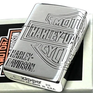 Encendedor de aceite Zippo Harley Davidson HDP-33 latón plateado 4 lados grabado limitado - Imagen 1 de 17