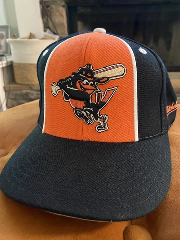 Baltimore Orioles FITTED hat - Bird with Bat logo - Mitchell & Ness SIZE 7-3/8 Cover