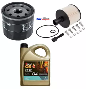 For Renault Captur 1.5 DCi 13-19 Oil & Fuel Filters Engine Oil C4 Service Kit - Picture 1 of 1