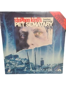 Pet Sematary Laserdisc Stephen King Horror Movie 1989 NEW SEALED - Picture 1 of 8