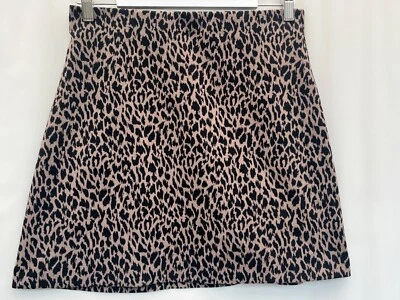 F&F Women's A-Line Brown Animal Print Skirt Size 10 Polyester - Image 1 of 4