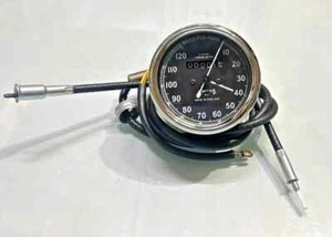 For Smiths Speedometer Chrome Rims 120 Mph For BSA Royal Enfield Norton - Picture 1 of 7
