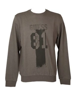 Felpa uomo GUESS maglia manica lunga puro cotone con logo stampato articolo X3BQ - Imagen 1 de 5