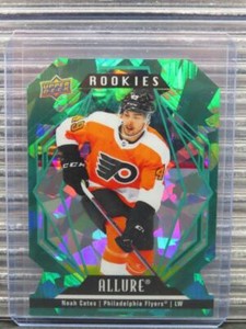 2022-23 UD Allure Noah Cates Green Rainbow Die-Cut Rookie RC #47/99 Flyers