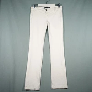 J Brand Jeans Womens 29 White Denim Straight Zip Fly USA Pants Trousers - Picture 1 of 21