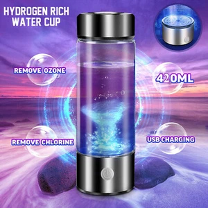Hydrogen Rich Generator Water Cup Alkaline Ionizer Maker Bottle Anti-Oxidation - Picture 1 of 1