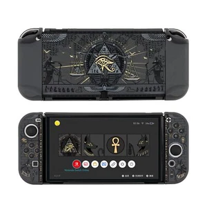 Nintendo Switch OLED Protective Case Black Egypt PC Slim HardShell Slim Cover - Picture 1 of 14
