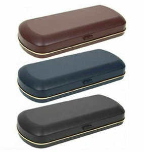 Estuche protector de plástico duro para gafas con paño de limpieza y cordón para el cuello - Imagen 1 de 2