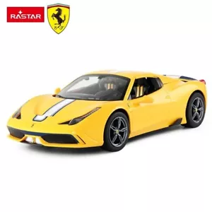 1/14 Rastar Ferrari 458 Speciale RC Car Yellow - Picture 1 of 3