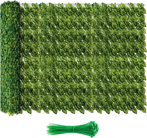 120"X40" Artificial Ivy Privacy Fence Screen, Faux Greenery Backdrop Ivy Vine Le - Picture 1 of 12