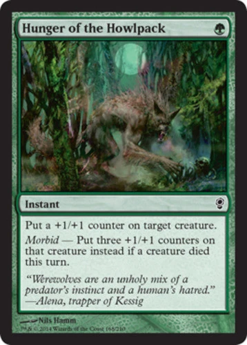 4 Hunger of the Howlpack NM-Mint Conspiracy Green C mtg SPARROW MAGIC 4x x4 - Image 1 of 1