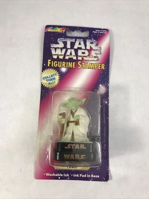 Estatuilla Yoda Stamper Star Wars RoseArt Ink Stamp 1997 nueva sin usar, en caja sellada Foto 1 de 4