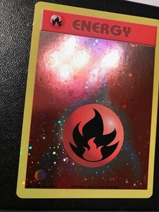 Pokemon Fire Energy Holo Pokemon League Energize Your Game Cycle 2002