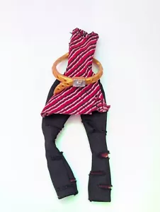 Monster High Primera Ola Toralei Rayas Conjunto Repuesto Vestido Top Pantalones Cinturón - Imagen 1 de 10