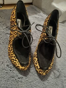 Dune London Leopard Print Heels Shoes Size EU 37 UK 4 👠 - Picture 1 of 8