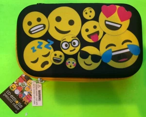 ✏️✂️ FUN EMOJI ZIP MOLDED PENCIL CASE BACK TO SCHOOL NWT!! ✂️✏️ - Foto 1 di 8