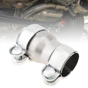 2.5 to 3 Inch Exhaust Reducing Pipe Tube Joiner Connector Sleeve Double Clamp - Picture 1 of 9