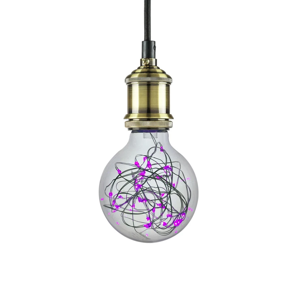Sunlite G25 Globe Bulb, 30 Purple LED Fairy Lights, Medium (E26) Base - Image 1 of 1