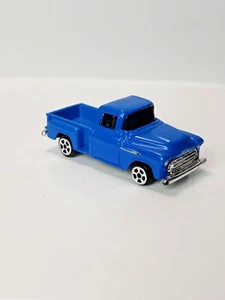 1957 Chevrolet Pickup LKW Druckguss Maßstab 1:64 Sammlerstück Modell blau Auto - Bild 1 von 9