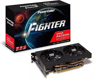 POWERCOLOR Graphic Board AMD Radeon RX6500XT GDDR6 4GB AXRX 6500XT 4GBD6-DH/OC - Picture 1 of 6