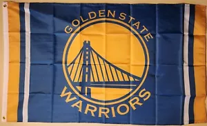 Golden State Warriors NBA Basketball Flag Double Sided Printing 3x5 Ft Grommets - Picture 1 of 3