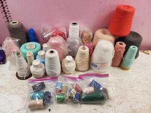 Hilo de punto de ganchillo vintage artesanal 11 libras mezclado colores surtidos marcas (b12) - Imagen 1 de 6