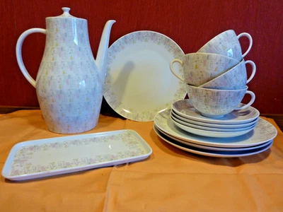 Kaffeeservice Fürstenberg 1950er selten Nierentisch Variante Form 666 Langen top - Bild 1 von 4